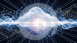 Cloud Computing with Network Connections and Data Flow Visualization